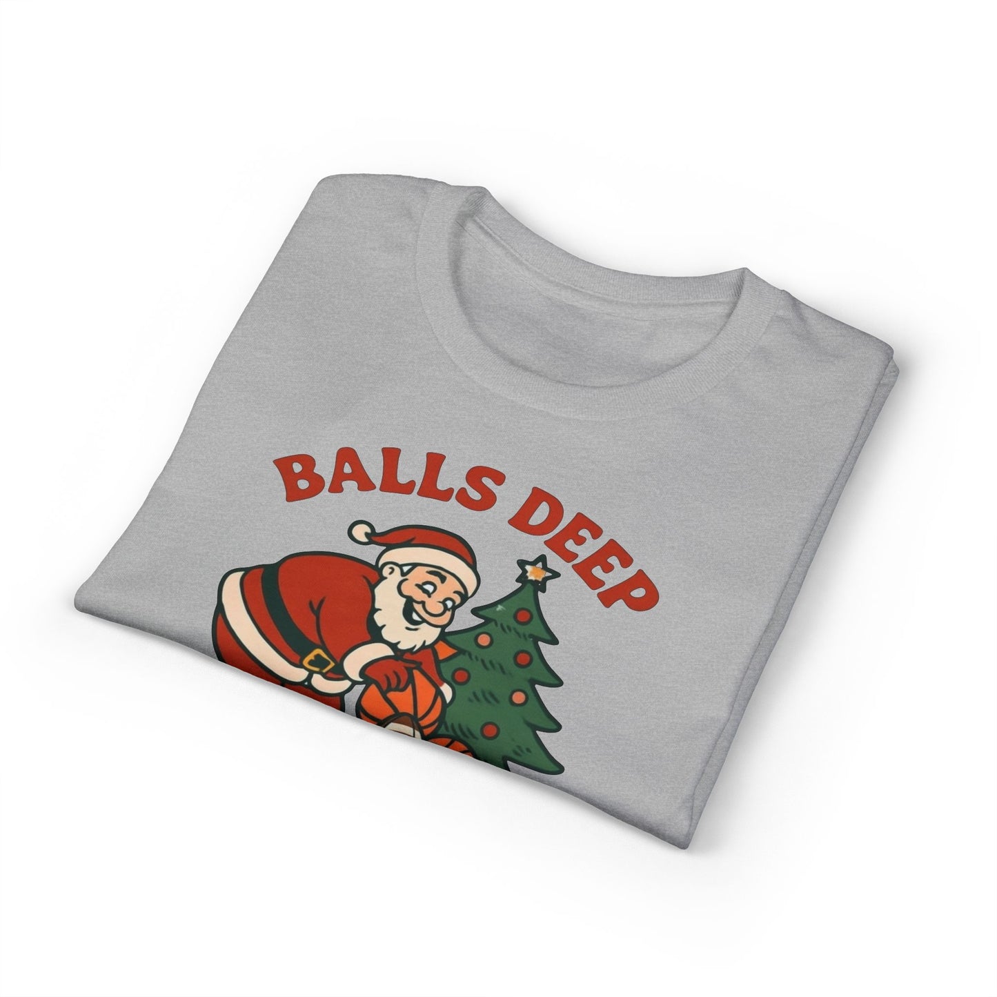 Santa Balls Deep, Unisex DryBlend® T-Shirt
