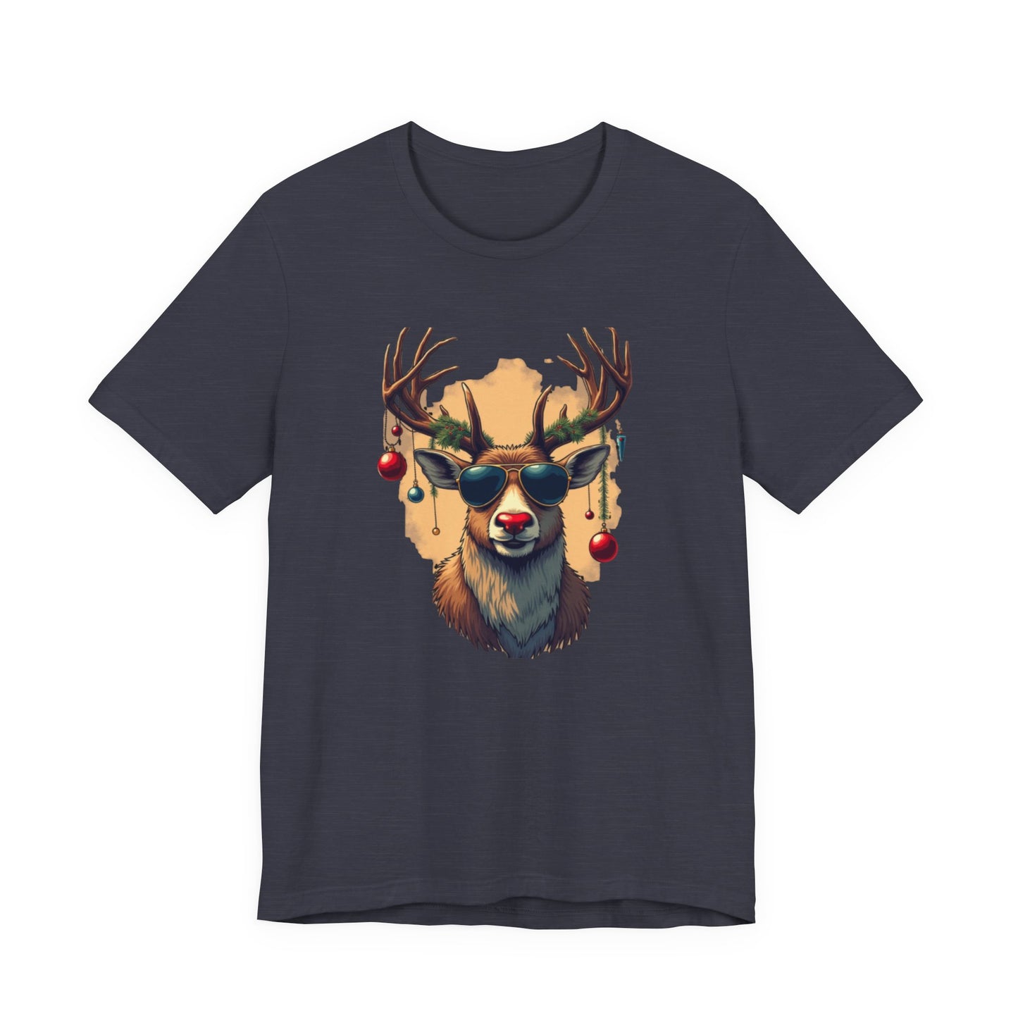 Rudolph the Party Animal, Unisex Jersey Short Sleeve Tee