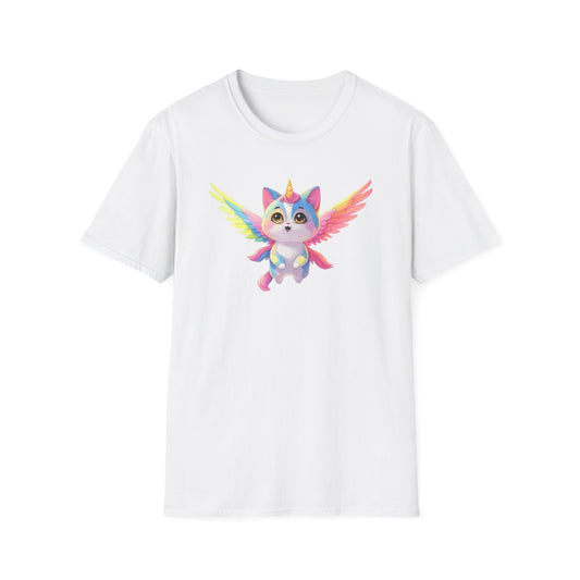 Flying Catacorn, T-Shirt - Cute Flying Feline Unicorn Design - Psychonaut Swag