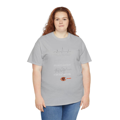Bears Heartbeat Monitoring Tee — "Normal Heartbeat / Deceased Heartbeat / Heartbeat Watching" Graphic T-Shirt