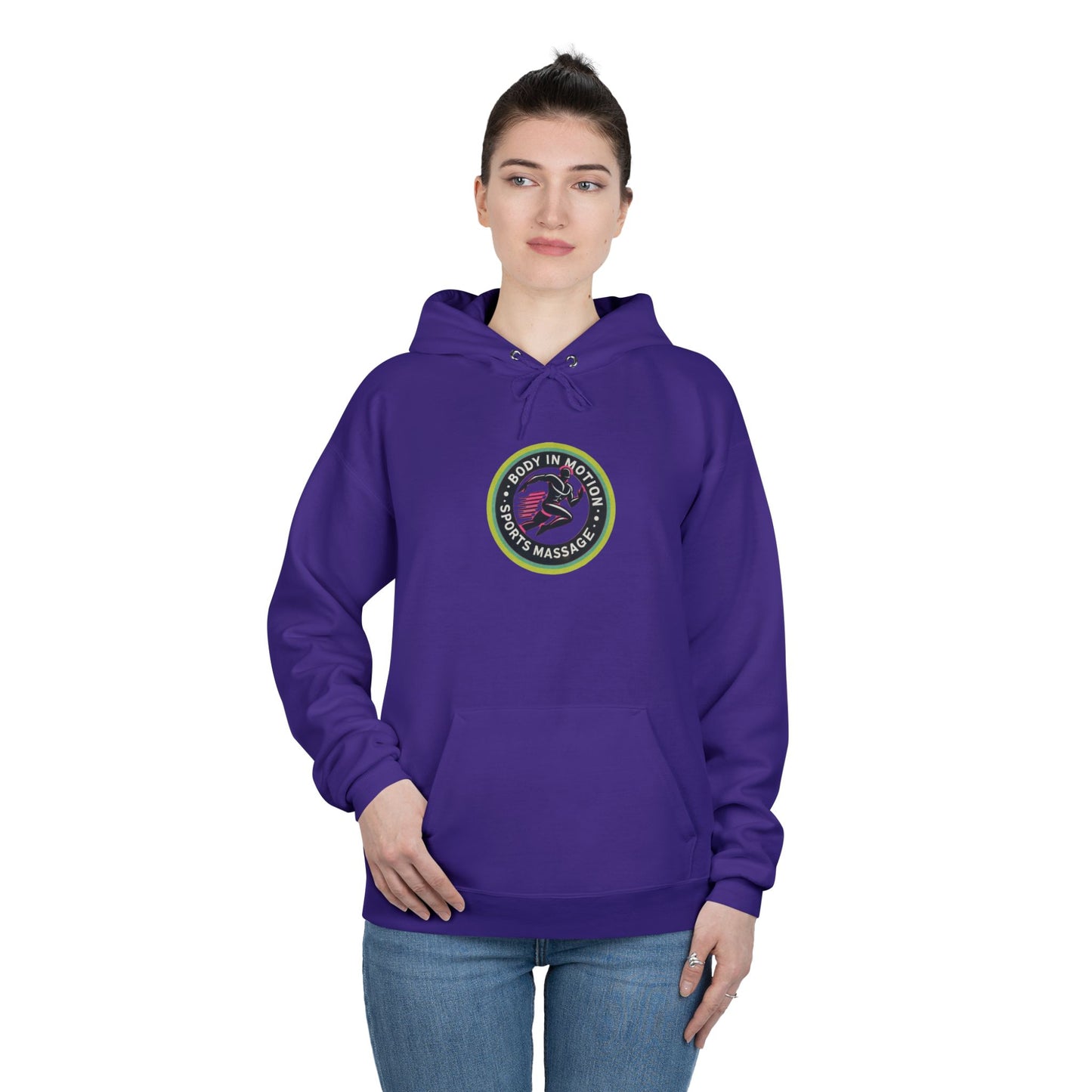 Sports Massage, Logo Hoodie — 'Run Fast' Athletic Pullover