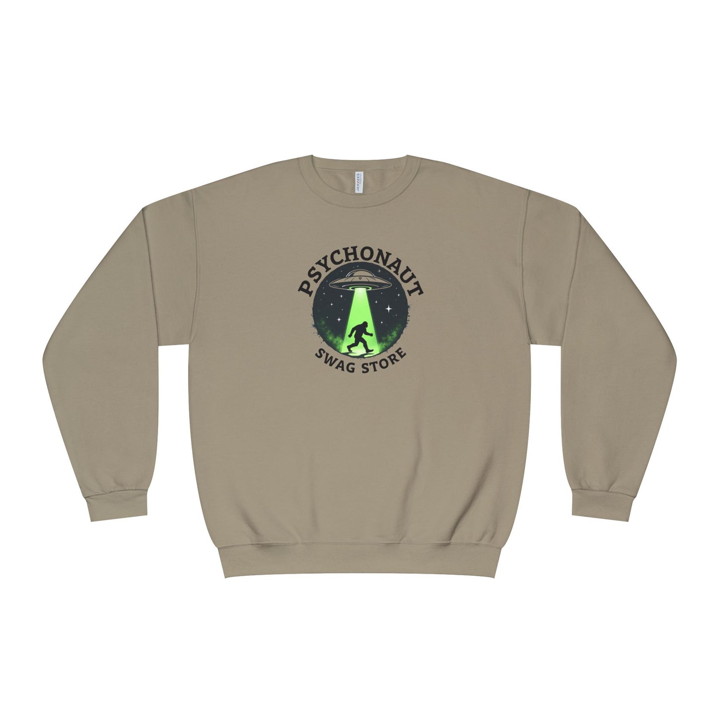 Psychonaut Swag Crewneck Sweatshirt – UFO Abduction Graphic Pullover