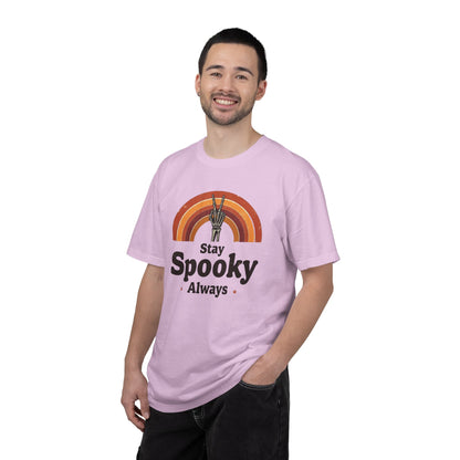 Stay Spooky Always T-Shirt — Retro Rainbow Halloween Tee