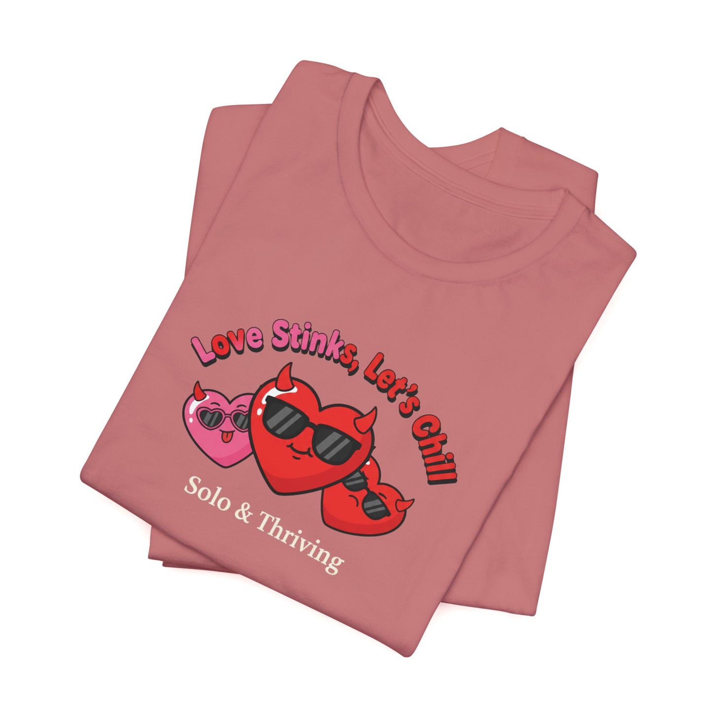 Love Smiles Tee — Retro Heart Sunglasses Graphic T-Shirt