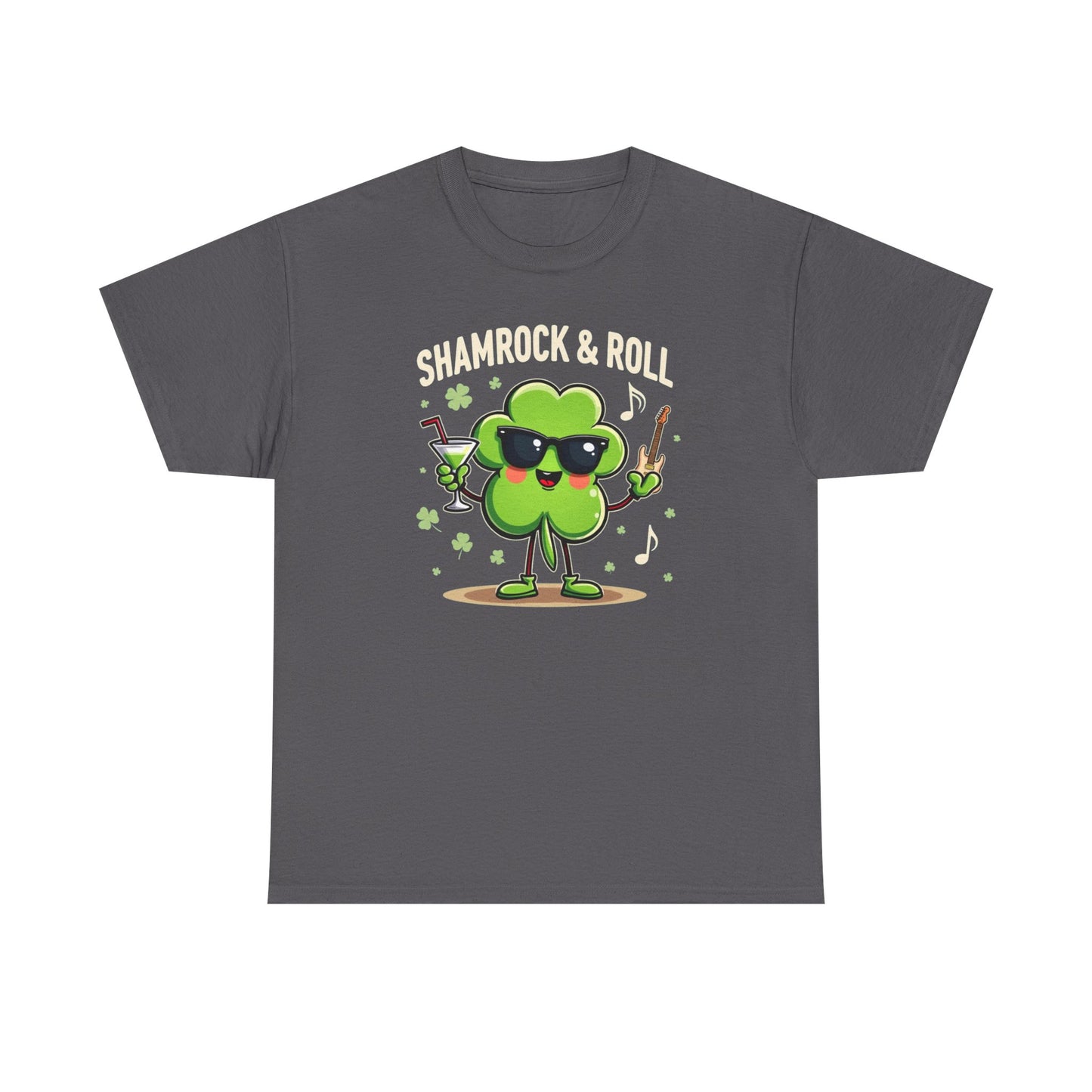 Shamrock & Roll T‑Shirt — St. Patrick’s Day Lucky Clover Graphic Tee