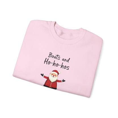 Santa Boats and Ho Ho his, Unisex Heavy Blend™ Crewneck Sweatshirt