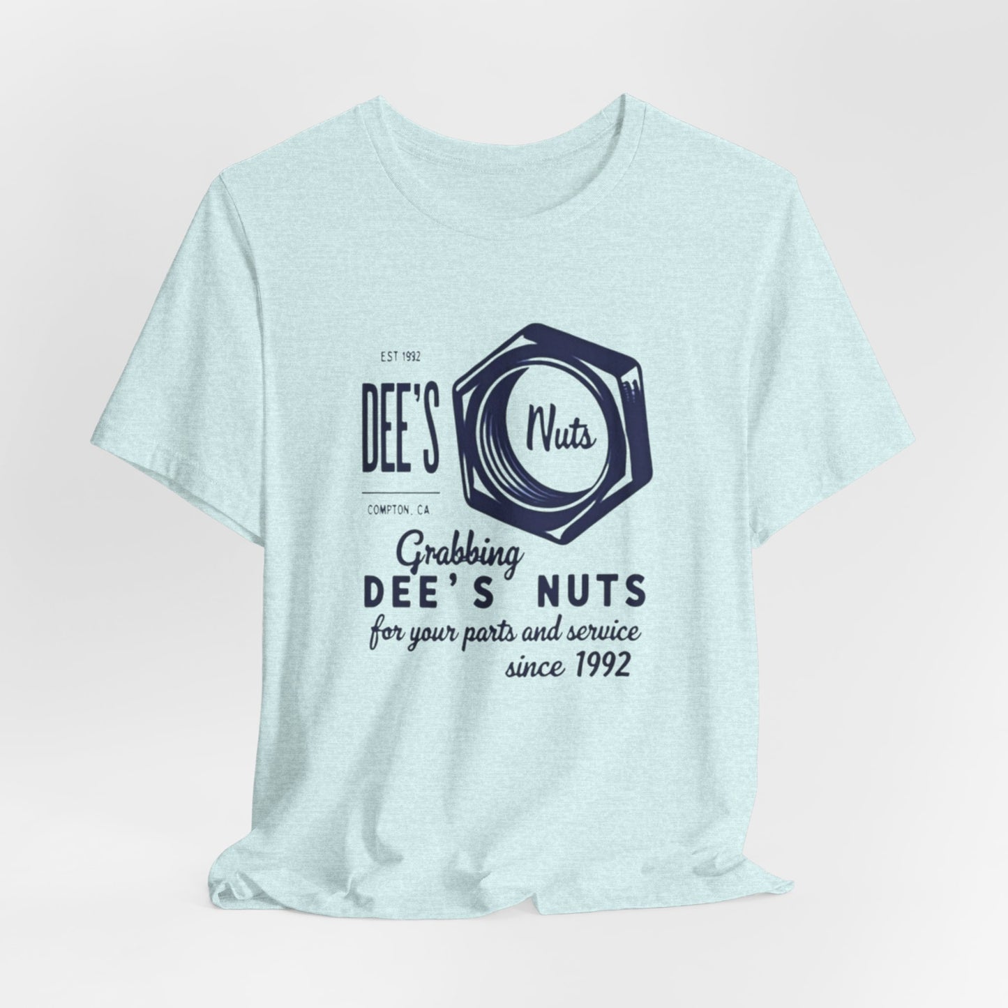 Retro Gas Station Tee — Dee's Nuts Coffee Logo T-Shirt