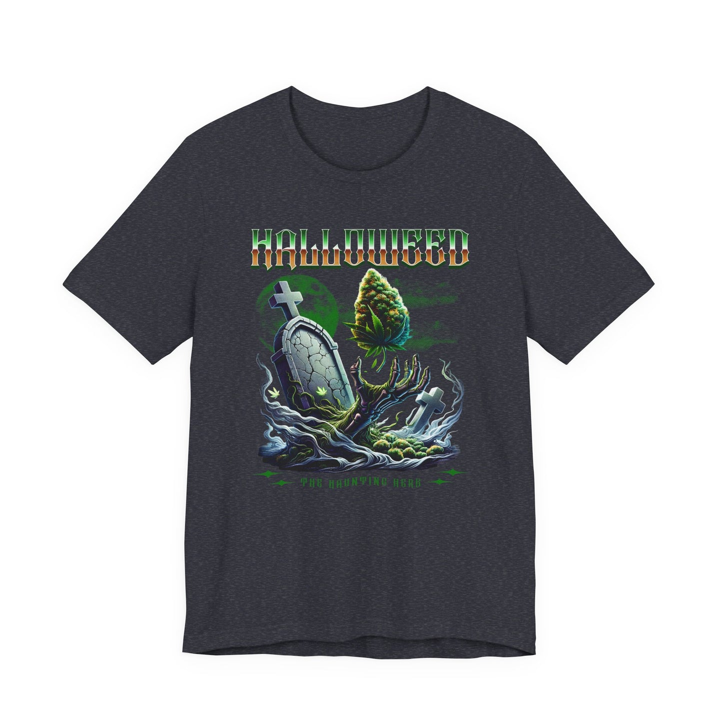 Halloweed, Haunted Herb, Unisex Jersey Short Sleeve Tee
