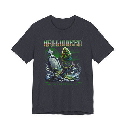 Halloweed, Haunted Herb, Unisex Jersey Short Sleeve Tee