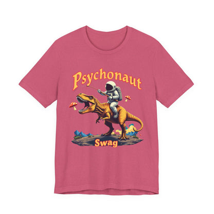 Psychonaut T-Rex Tee - Cool Retro Unisex Jersey Short Sleeve Shirt, Perfect for Gifts, Festivals, and Everyday Wear - Psychonaut Swag