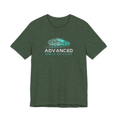 Advanced Mobile Detailing, Super soft style, Unisex Tee, Car Enthusiast Shirt, Automotive Gift, Stylish Car Wash Tee, Perfect for Mechanics, Birthday or Holiday Gift