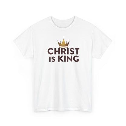 Christ Is King T-Shirt — Christian Faith Tee with Crown Graphic