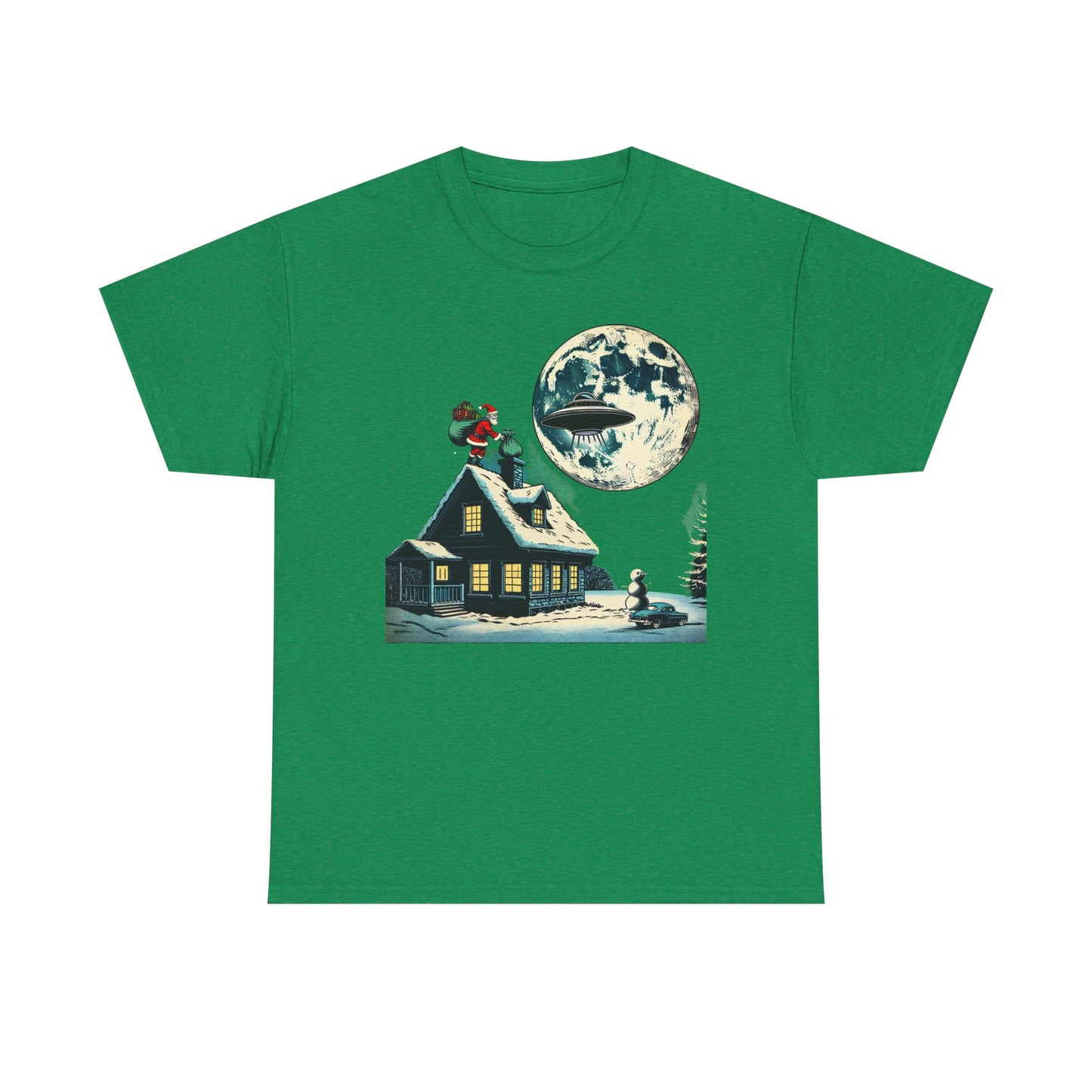 Christmas Santa UFO, Unisex Tee