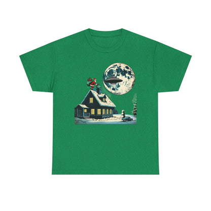 Christmas Santa UFO, Unisex Tee