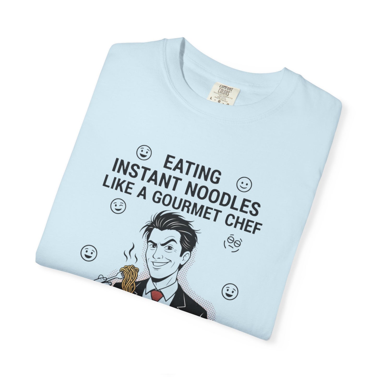 Instant Noodles Gourmet T-Shirt — Funny Chef Illustration Tee