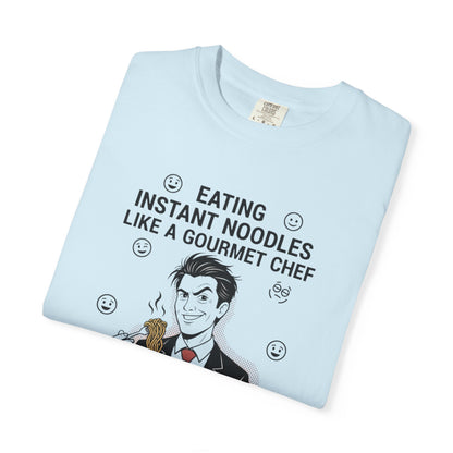 Instant Noodles Gourmet T-Shirt — Funny Chef Illustration Tee