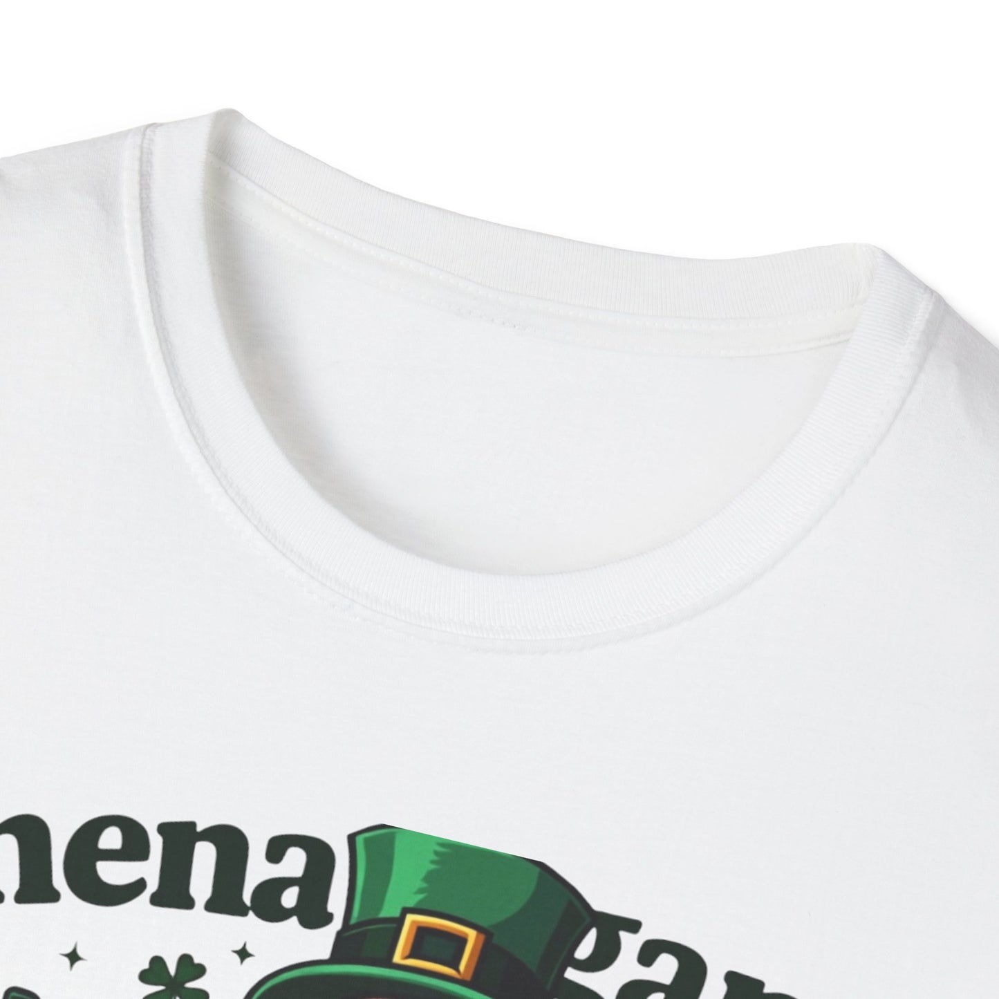 St. Patrick's Day T-Shirt — "Shenanigans Shift Survivor" Leprechaun Work Tee