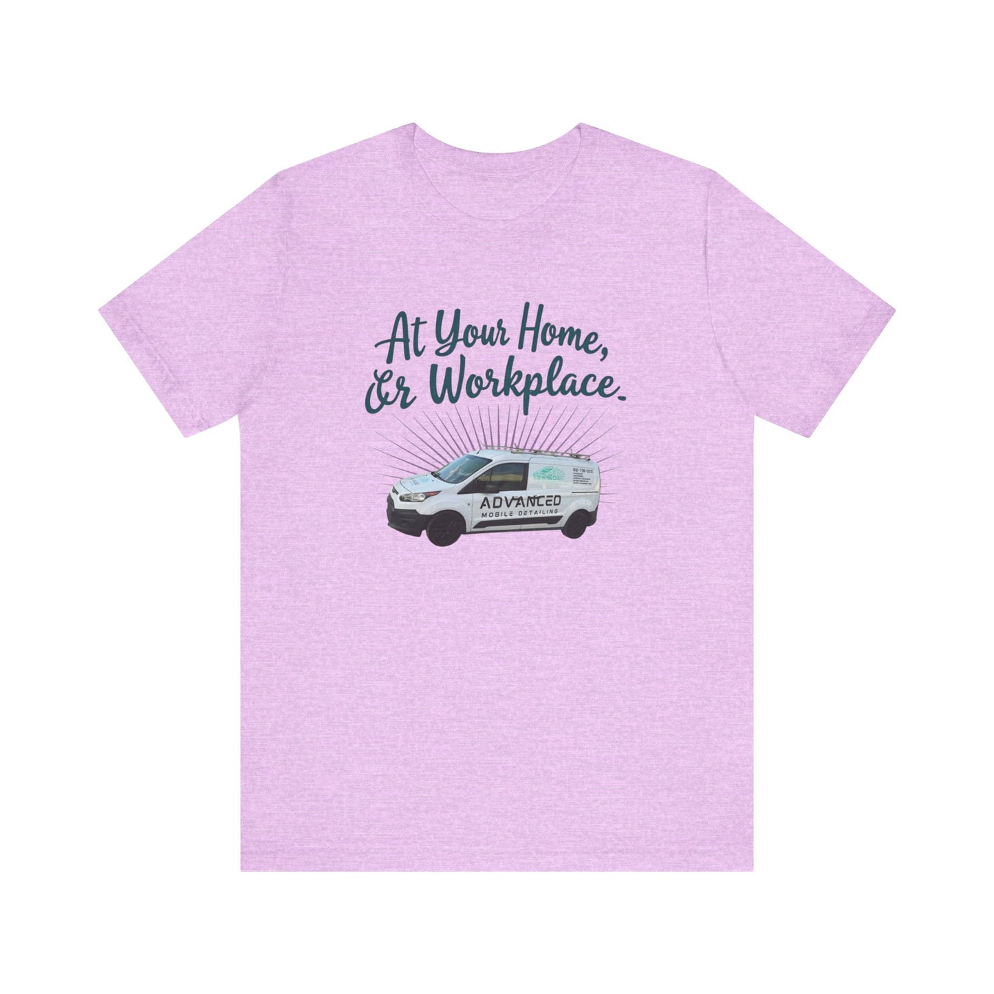 Advanced Mobile Detailing, At Your Home or Workplace Tee, Unisex Jersey T-Shirt Gift, Comfy Graphic Tee, Workwear Apparel, Casual Daily Wear