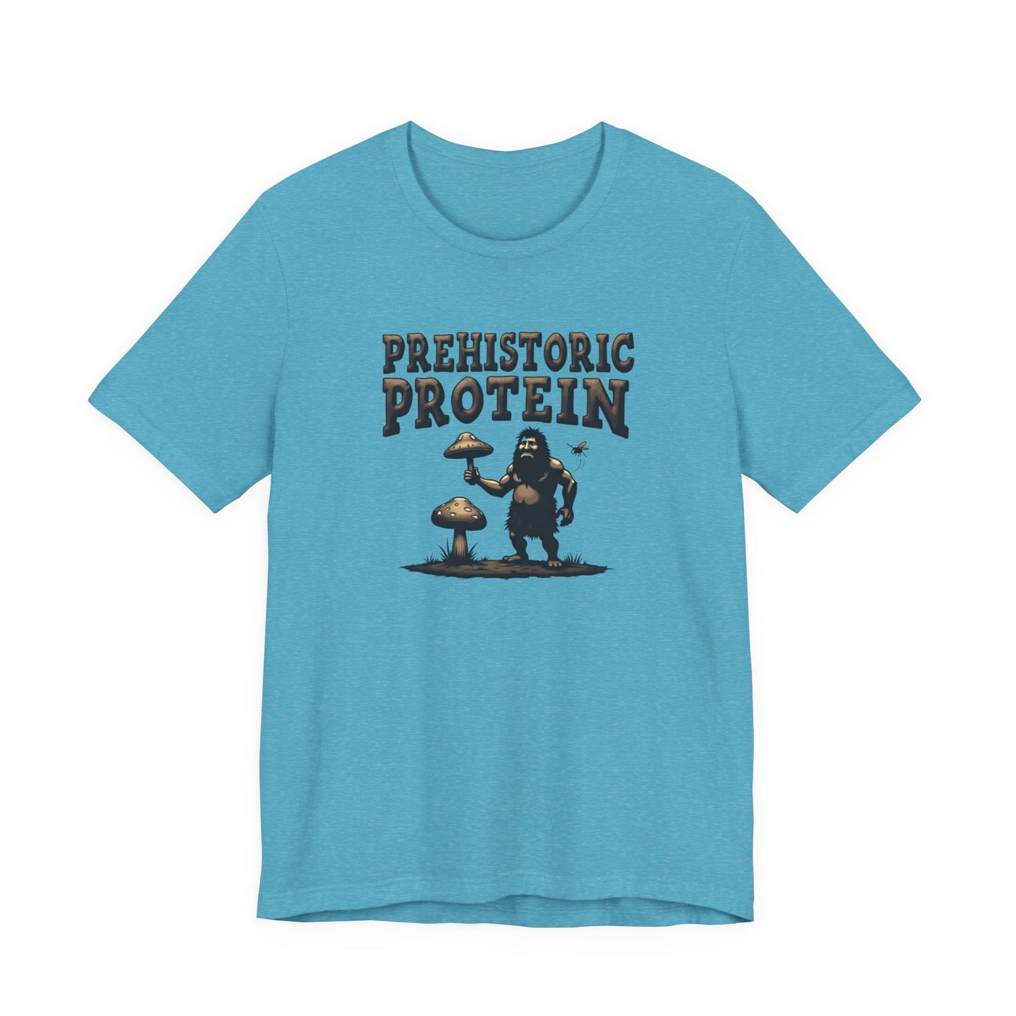 Prehistoric Protein Mushroom Tee - Retro Graphic T-Shirt for Nature Lovers, Gifts for Him/Her, Casual Everyday Wear, Perfect for Camping, Gifts [...]