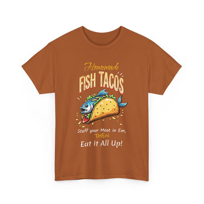 Fish Tacos Unisex Cotton Tee - Perfect for Food Lovers & Taco Tuesday - Psychonaut Swag