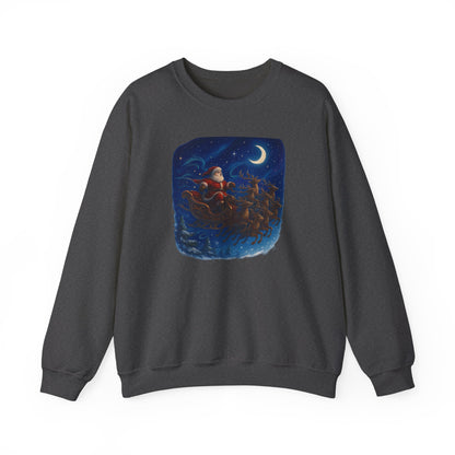 Christmas Santa Sleigh Crewneck Sweatshirt
