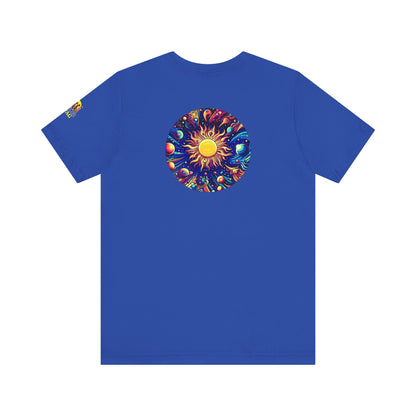 Psychonaut Staple solar system, Unisex Jersey Short Sleeve Tee - Psychonaut Swag