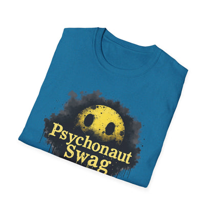 Psycho Smile, Pyschonaut Swag T-Shirt - Unisex Softstyle Tee, Casual Wear, Gift for Gamers, Festival Attire, Streetwear Fashion