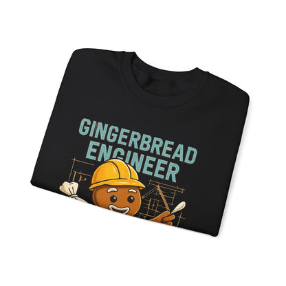 Gingerbread Engineer Sweatshirt — Cute Holiday Builder Graphic Crewneck