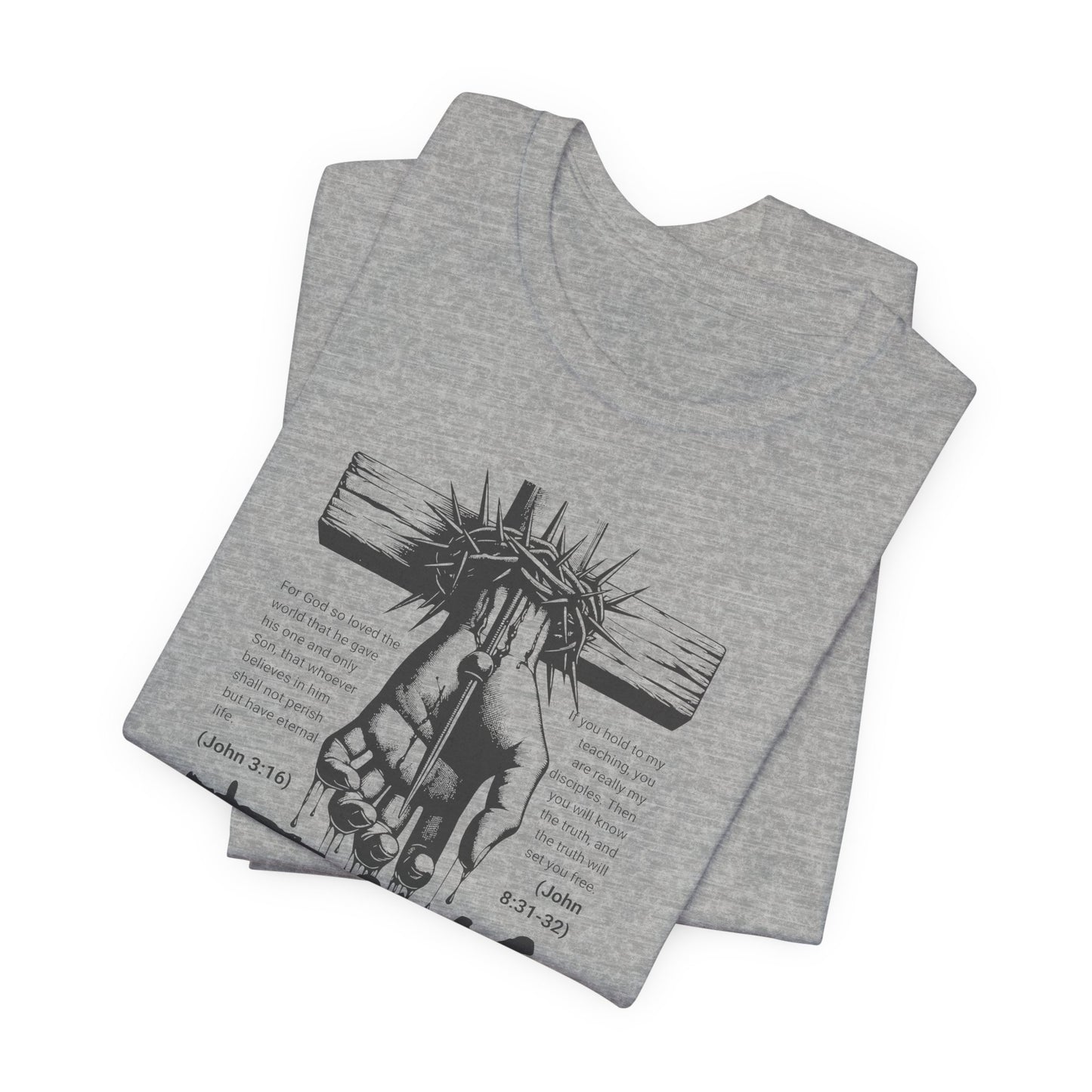Jesus Forgive Cross T-Shirt — Christian Faith Tee