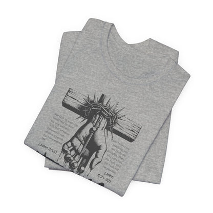 Jesus Forgive Cross T-Shirt — Christian Faith Tee