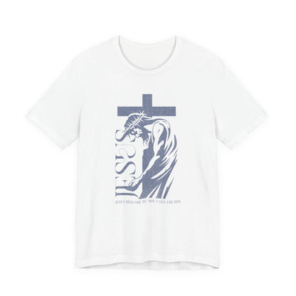 Christian Jesus Tee — Crown of Thorns Cross Graphic T-Shirt