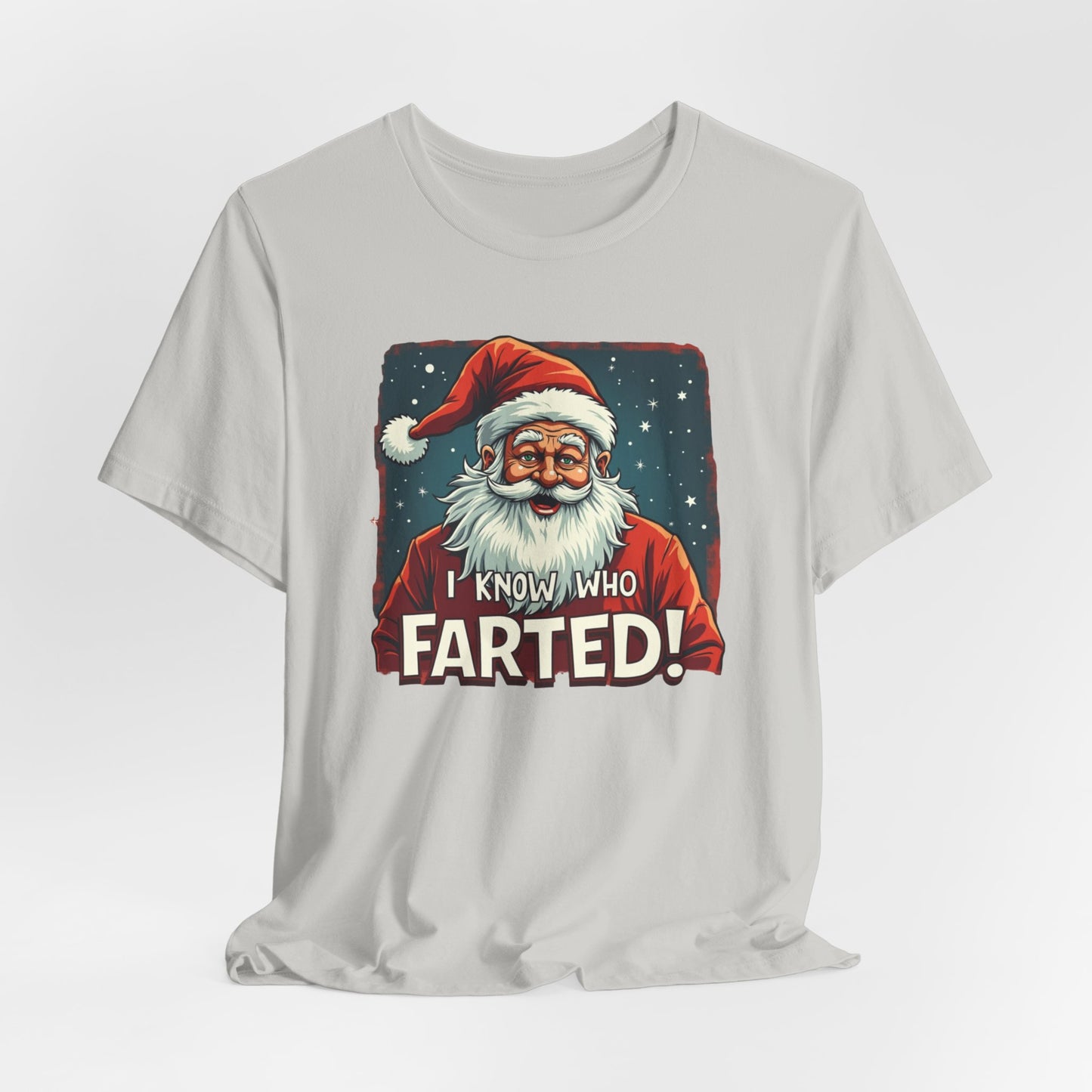 Funny Christmas T-Shirt – Vintage Santa "I Know Who Farted!" Holiday Tee
