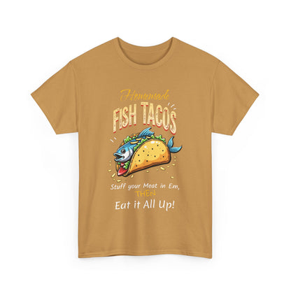 Fish Tacos Unisex Cotton Tee - Perfect for Food Lovers & Taco Tuesday - Psychonaut Swag