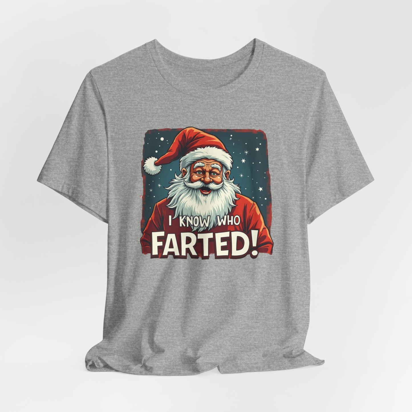 Funny Christmas T-Shirt – Vintage Santa "I Know Who Farted!" Holiday Tee