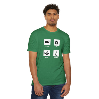 Whale, Oil, Beef, Hooked Icon Graphic Tee