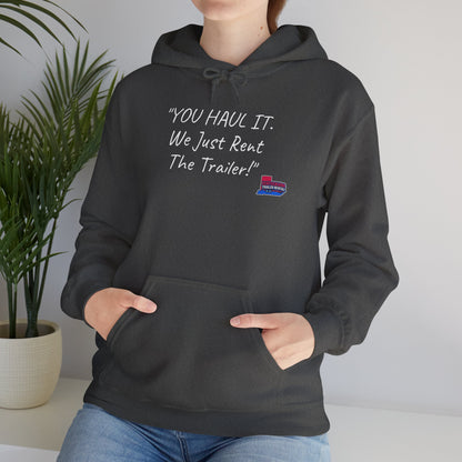 Kentuckiana Small biz swag, Trailer Rental Hoodie for Road Trips, Gifts for Adventure Lovers, Unique Hoodie for Renters, Travel Gear, Funny Sweatshirt