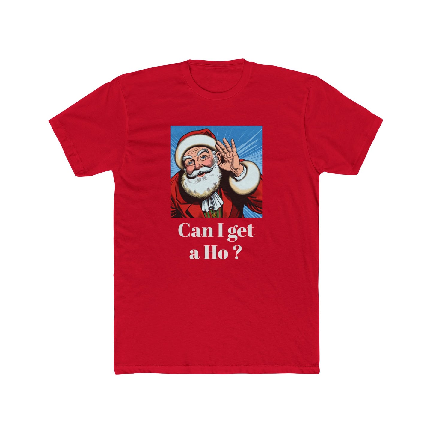 Santa Listening to his fans, Christmas T-Shirt — Funny Holiday Sweater Tee