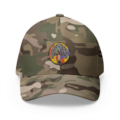 Tree of life, Closed-Back Structured Cap (Embroidery)