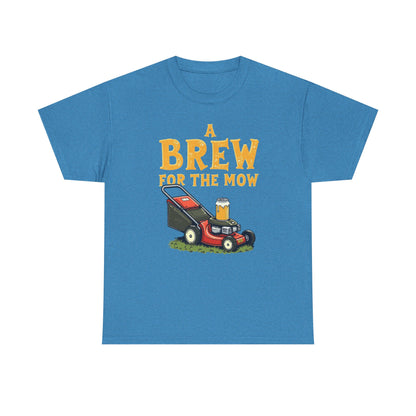 A Brew for the Mow Unisex Heavy Cotton Tee | Gardening Gifts, Lawn Care Apparel, Fun T-Shirt, Father's Day Gift, Beer Lover Shirt - Psychonaut Swag