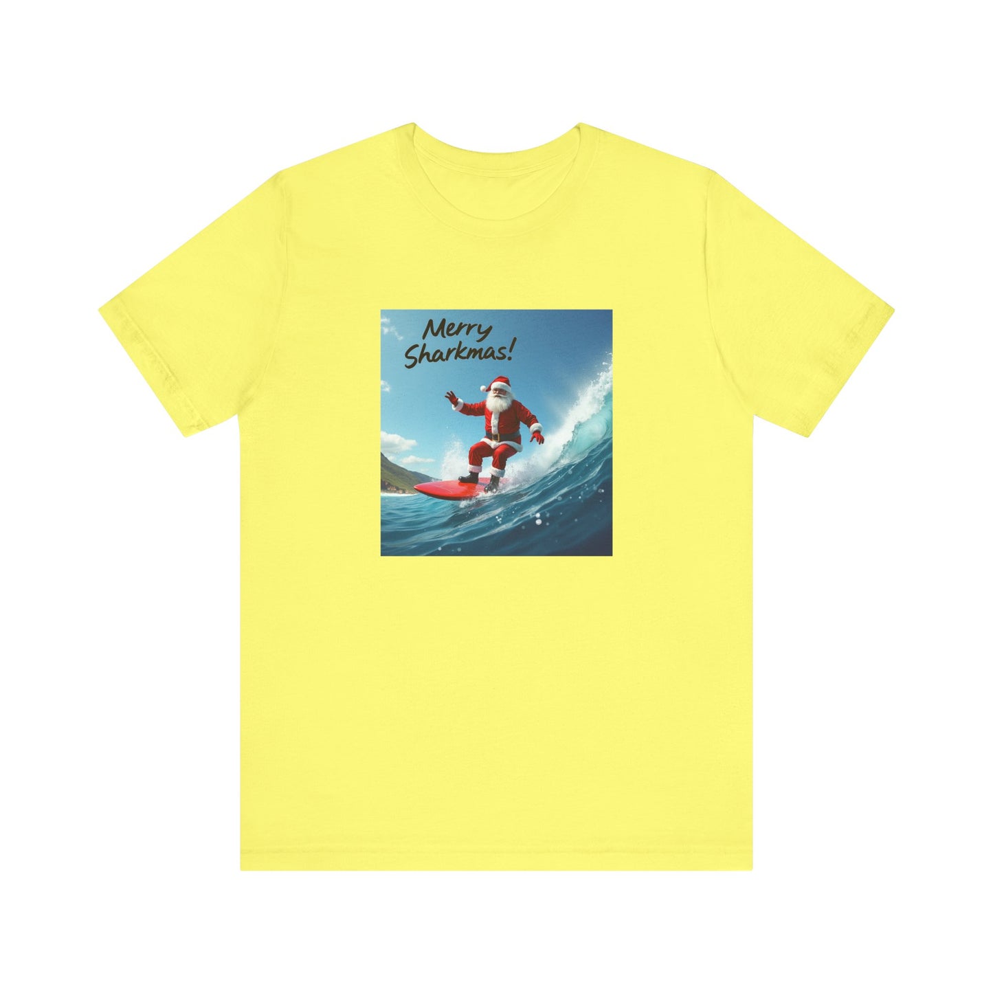 Merry Sharkmas Surfing Santa T-Shirt