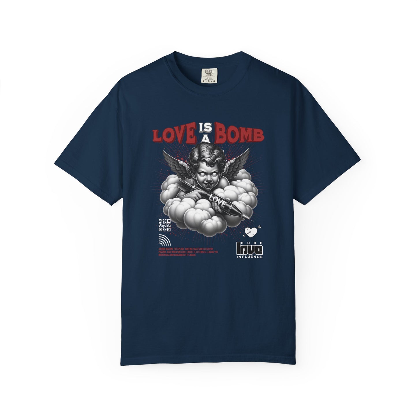 Love Is a Bomb T-Shirt — Vintage Cherub Graphic Tee