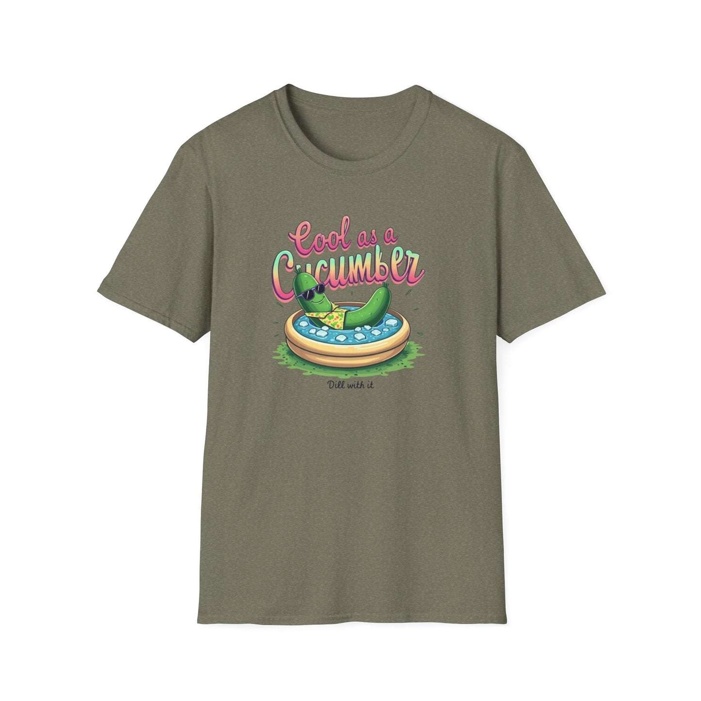 Cool as a Cucumber Unisex T-Shirt | Funny Summer Tee, Gift for Pool Parties, Relaxation Shirt, Fresh Summer Vibes, Chill Apparel, [...] - Psychonaut Swag