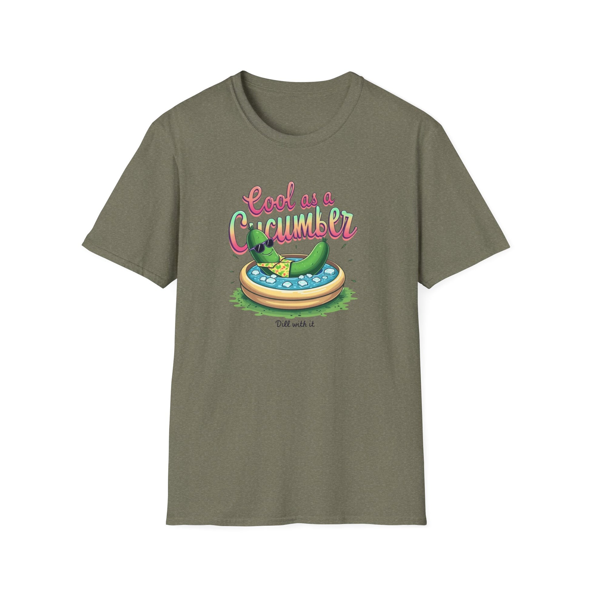 Cool as a Cucumber Unisex T-Shirt | Funny Summer Tee, Gift for Pool Parties, Relaxation Shirt, Fresh Summer Vibes, Chill Apparel, [...] - Psychonaut Swag