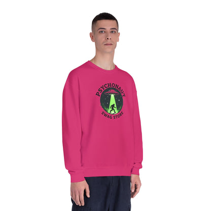 Psychonaut Swag Crewneck Sweatshirt – UFO Abduction Graphic Pullover