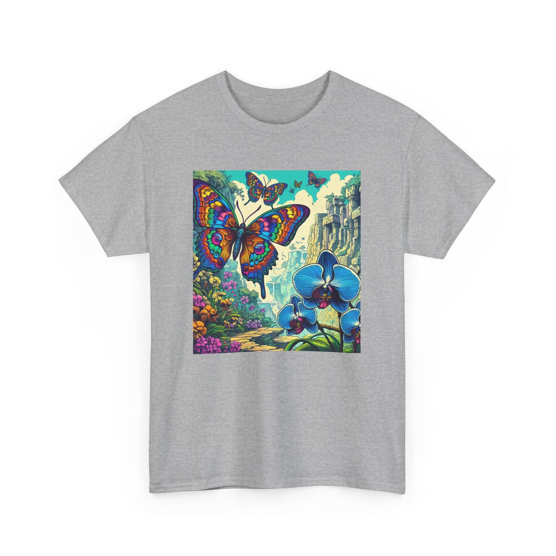 Butterfly Orchid, Unisex Heavy Cotton Tee - Psychonaut Swag