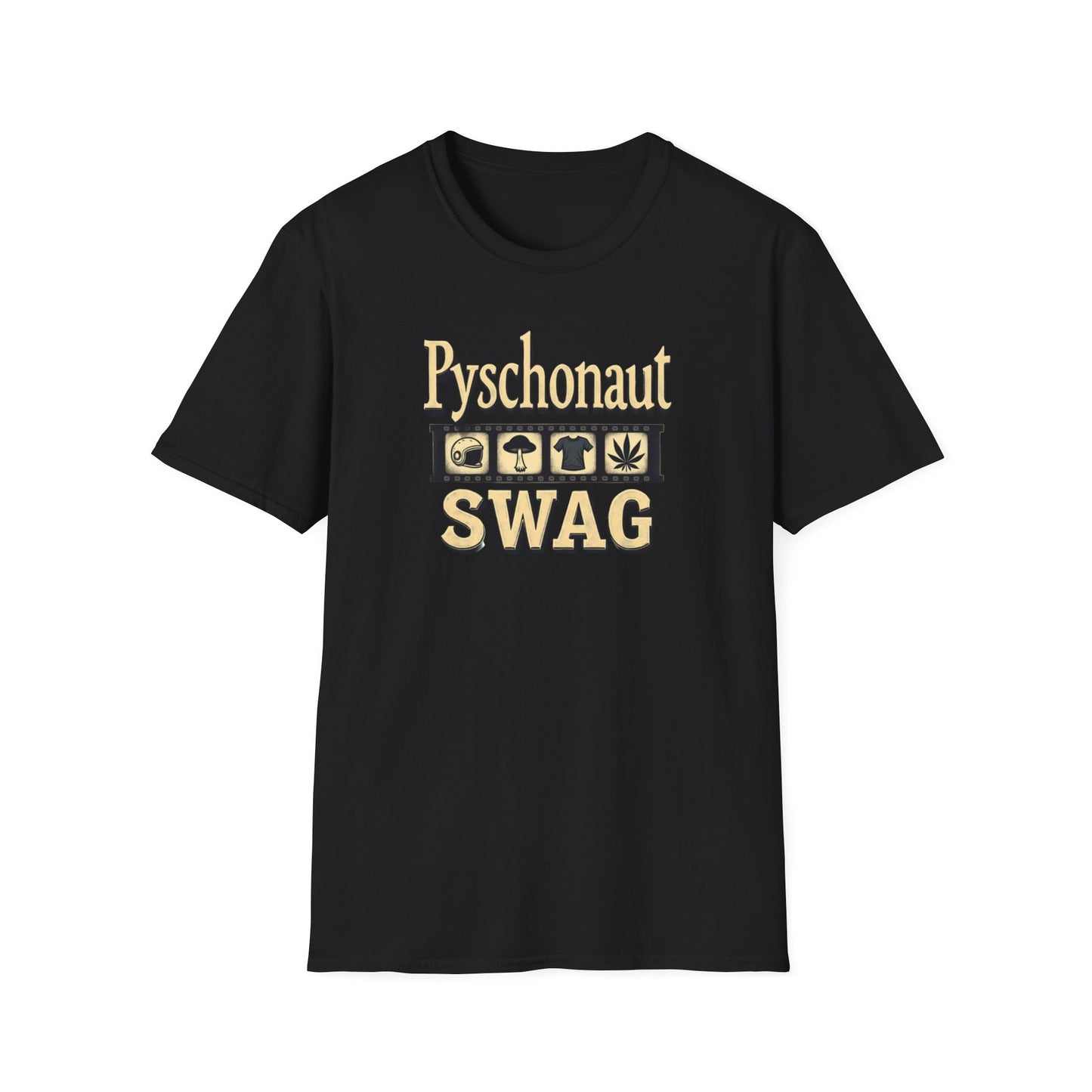 Psychonaut SWAG T-Shirt — Retro Gold Icon Graphic Tee