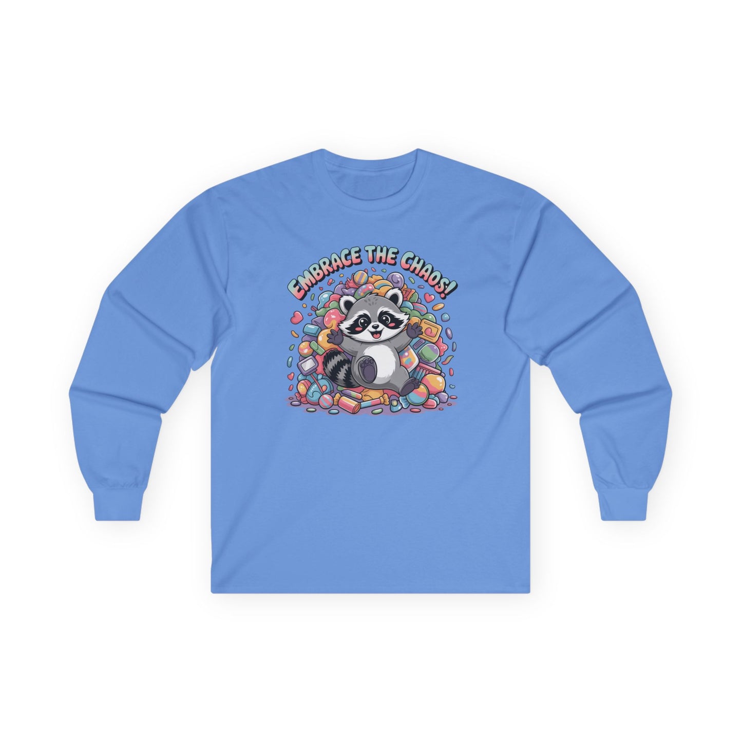 Racoon, Trash Panda Chaos Unisex Ultra Cotton Long Sleeve Tee