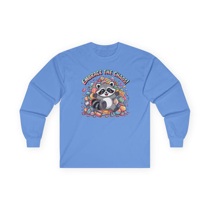 Racoon, Trash Panda Chaos Unisex Ultra Cotton Long Sleeve Tee