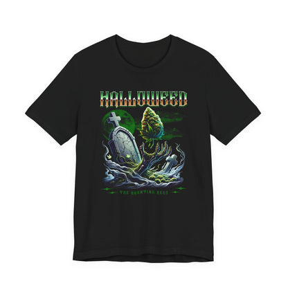 Halloweed, Haunted Herb, Unisex Jersey Short Sleeve Tee