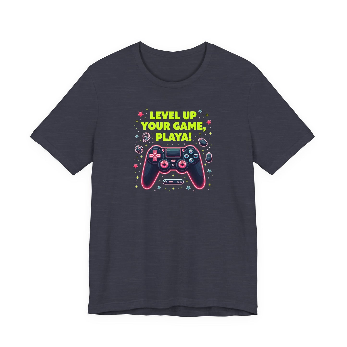 Level Up Your Game Playah! Gaming T-Shirt — Retro Controller Design